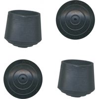 Umhüllender Gummistopper Schwarz 16 mm ø 4 Stück