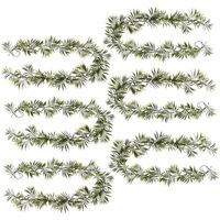 Pack of 6 x 190cm Fire Retardant Artificial Palm Garland - Premium Quality