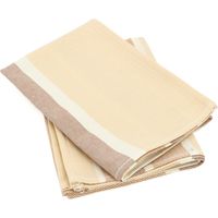 Lot de 2 torchons de cuisine toile coton OTON 50x70 cm