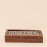 Boite en bois "Douceurs" 30x12cm