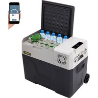 VEVOR Refrigerateur Portable a Compression 40 L Glaciere Electrique Voiture 610 x 378 x 480 mm Frigo Congelateur 45 W Panneau Numerique Intelligent pour Laisser Aliments Frais et Boissons Fraiches