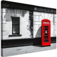Tableaux, Londres Cabine téléphonique rouge,120x80