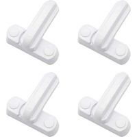 Lot de 4 Serrures Loquets Bloque Poignee Scurit Domestique Supplmentaire Remplacement Pour Maison Portes Placards Fentres