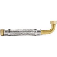 Flexible Sanitaire/Chauffage coudé Inox Øintér.25 mm - Femelle/Femelle 1" - 300 mm - EXTRA TWIST - Tucai