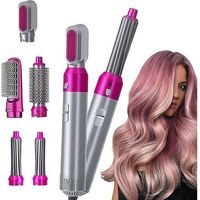 (GRIS)Brosse Soufflante 5 en 1 Modèle - 1000W - Multifonction - Ionique Négatif
