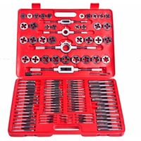 Vidaxl – Coffret de tarauds et filières 111 pcs – Acier au carbone durable – Mallette de transport antichoc – Pour filetage précis