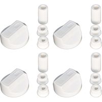 4 X Tricity Bendix Universal Cooker/Oven/Grill Control Knob And Adaptors White