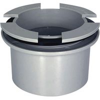 Nacimiento de PVC para Cheneau / Canalón de fondo plano Ø80 Gris