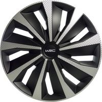 WRC Set di 4 Coprimozzi 16 Stile Carbonio