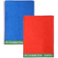 SET 2 TOALLA DE PLAYA 90X160CM 380GSM VELOUR 100%ALGODON CASA BENETTON
