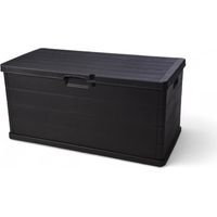 Baule cassapanca portatutto multiuso antracite lt.340 - 118x59xH57 cm