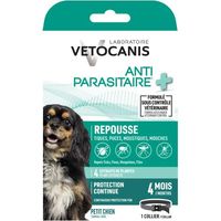 Collar antiparasitario - VETOCANIS - Perro pequeño - 35 cm - Anti-pulgas - Anti-garrapatas