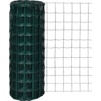 Vidaxl – Clôture euro acier 10 m – Hauteur 1,0 m – Fil d'acier 1,8 mm avec revêtement PVC – Maillage 100 x 100 mm