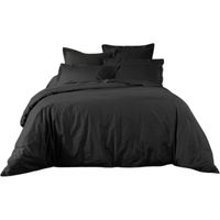 Housse de couette 260 x 240 cm Line noir