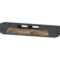 Mobile Porta TV 260 cm Report Acero Pereira 4 Ante 2 Cassetti Legno