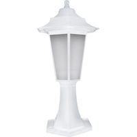 Lámpara de jardín de pie blanca E27 40W 43cm IP44 BEGONYA1 Ideus 03078