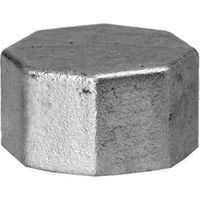 Hermann Schmidt Temperguss 300 Kappe 13300025 DN 25, 1", kantig, verzinkt