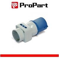 Adapter dreipolig propart triplo spina ind.16a 2p+t IP44