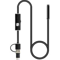 Caméra endoscopique 3 en 1 de 1 pièce 480P 5,5 mm avec rigide IP67 étanche pour l'entretien automobile et l'inspection des eaux usées industrielles 2 M