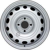 Jante tôle 15 pouces - 4 Trous - 6,5x15 4x108 ET27 AL65 argent