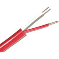 Câble SYT pour alarme incendie – 2 fils conducteurs en cuivre – Gaine rouge PVC – Section 0,9 mm² – Câble pré-gainé au mètre – Cable Courant Fort