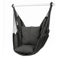 Mountview Hammock Chair Hanging Rope Swing Seat Indoor Outdoor with Cushions