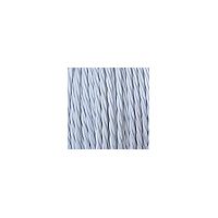 Creative-Cables - Cable Textil Flexible Eléctrico Trenzado para iluminación - Blanco - 50 Metri, 2 Cavi