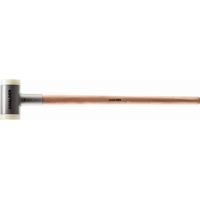 Maillet sans rebond, avec manche, vernis, en Hickory réduisant les vibrations, ergonomique - D=100 mm / Poids=5000 g - 3366.0S5