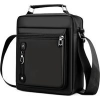 Sac bandoulière homme, sac à bandoulière business, sac Oxford zippé pour homme, sac bandoulière monobloc