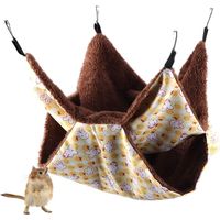 Small pet hammock, sugar hammock triple bed rat hammock, guinea pig, ferret tunnel cozy bedding accessories for small animals