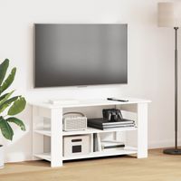 vidaXL Support de télévision Blanc 100 x 40 x 50 cm