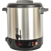 Robby – Stérilisateur électrique inox 31L 2100W avec robinet et minuteur – Cuisson, réchauffage, blanchiment légumes – 8 bocaux 1L
