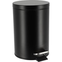 Abfalleimer edelstahl rund 3l - schwarz - Tendance