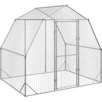 Hühnerstall 2,5x2x2,25 m Verzinkter Stahl vidaXL