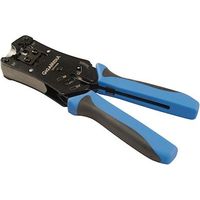 pince à sertir - a cliquet - pour connecteur modular 4, 6 et 8 points - gigamédia 907h468b