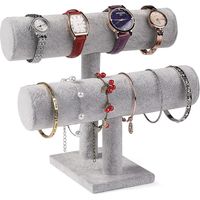 Velvet Jewellery Velvet Bracelet Stand Jewellery Holder Watch Holder Bracelet Chains Stand Bangle Display Bar T Bar 2 Rolls