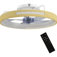 Ventilador de techo LED de 40 W con luz – Motor CC reversible – Control remoto – 6 velocidades – 3 colores – Temporizador – Luz natural