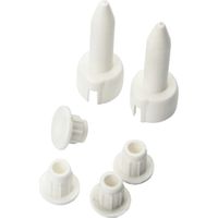 Bouchon femelle blanc D15 – Ø15 pour HB130 – Pour espaces confinés – Zingué pour résistance à la corrosion – Bourg Industries