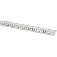 Metz Connect Keystone 19 Zoll Modulträger 1HE 24 Port grau unbestückt, geschirmt, 130926-0003KE