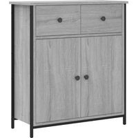 Buffet sonoma gris 70x30x80 bois d'ingénierie