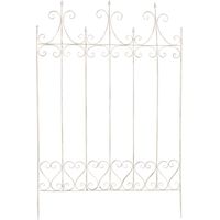Calandre pour les plantes d'escalade en fer blanc antique remplie