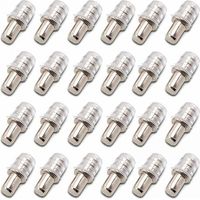 100 pièces Taquets D'étagère Support D'étagère Taquets à Enfoncer Taquet Support Tablette à Enfoncer 5 mm avec Manchon en Caoutchouc pour Étagère en Bois
