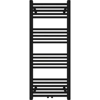 Badheizkörper mit Mittelanschluss Comfort Schwarz Gerade 60x180 cm Heizkörper