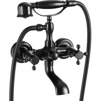 Grifo bañera bimando retro, Negro