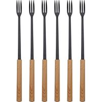 Käsefonduegabeln "Wood" 6er Pack