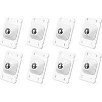 SABIR 8 pièces mini roulettes de meubles, petites roulettes de meubles, roulettes de meubles, roulettes de meubles plaques, roulettes à billes pour meubles auto-adhésives, billes métalliques en acier
