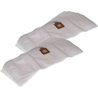 vhbw 20x Sacs compatible avec Nilfisk VP930 PRO HEPA HF, VP930 PRO HEPA S2 aspirateur - microfibre non tissée, 75cm x 17cm blanc