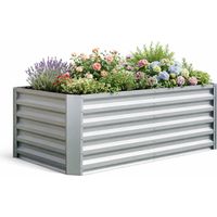 Cama de siembra de metal 180x90 Hochbeet Galdo 57x120x60 - VCM