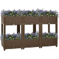 Lit surélevé-Jardinière surélevée-Bac de jardin surélevé 120x40x71 cm Polypropylène 815538