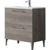 Meuble de salle de bain DEKO 80 cm Bois foncé